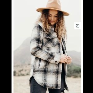 CJLA “Harper” Plaid Coat Jacket